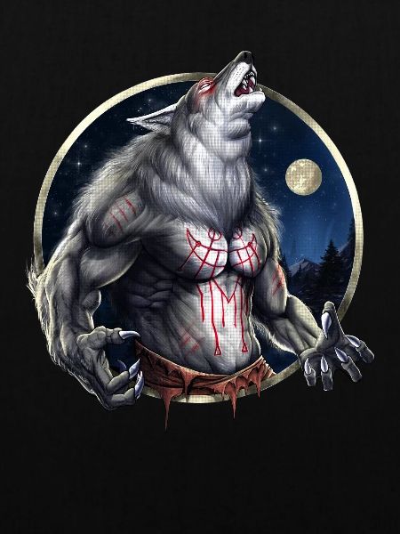 Heulender Werwolf