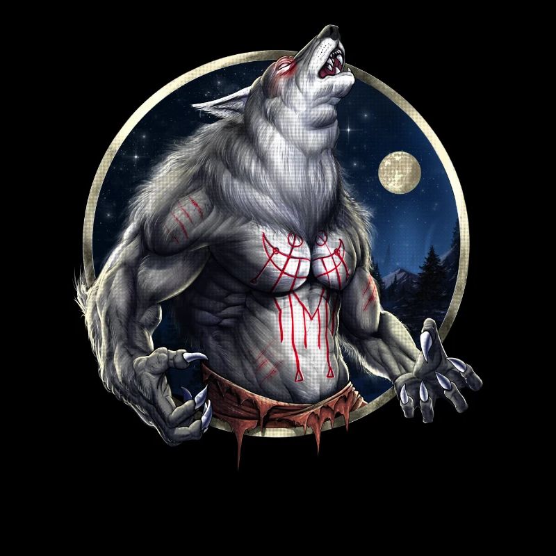 Heulender Werwolf