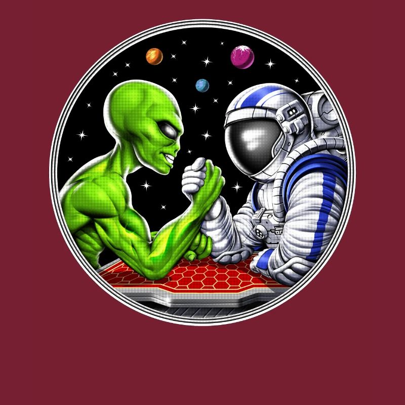 Bras de fer d’astronaute extraterrestre