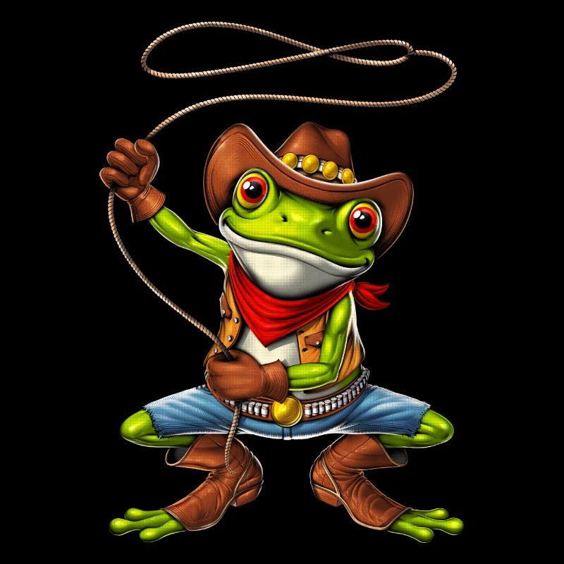 Frosch Cowboy