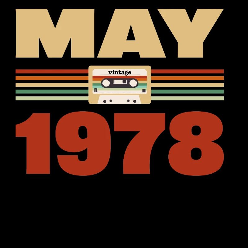 45. Geburtstag Mai Jahrgang 1978 Geschenkidee