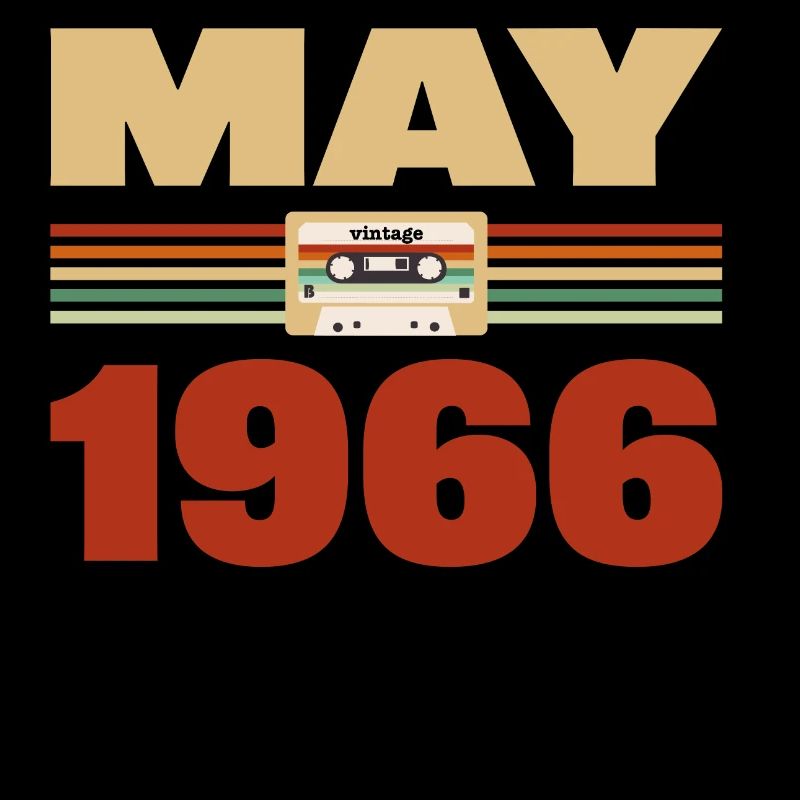 57th Birthday May Vintage 1966 Gift Idea