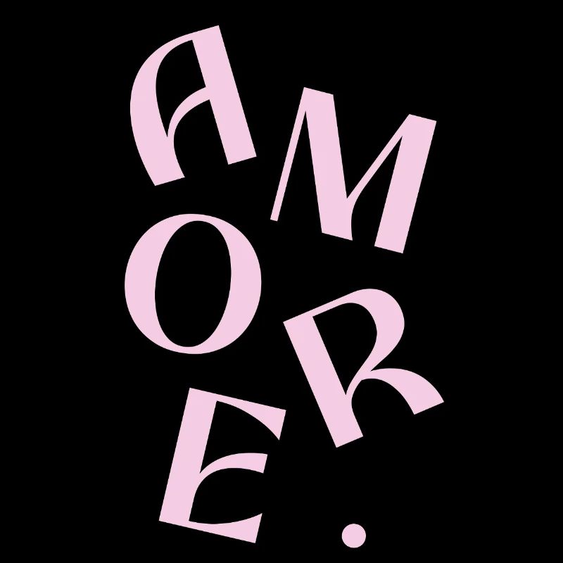 Pink Amore Text Design