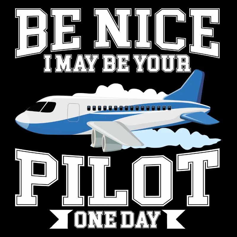 Funny pilot airplane passenger airplane flying