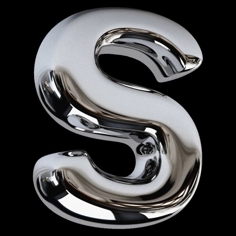 Chrome Letter S
