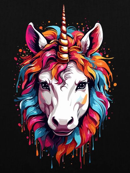Buntes Einhorn-Pferdchen