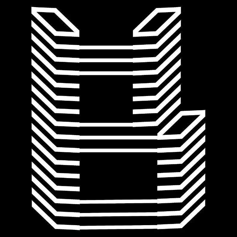 Conception unique du logo Lettre B « Blanc »