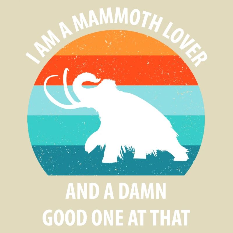 Lustiges Mammut Steinzeit Eiszeit Design Urzeit