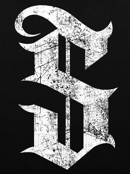 Tshirt alphabet initial S