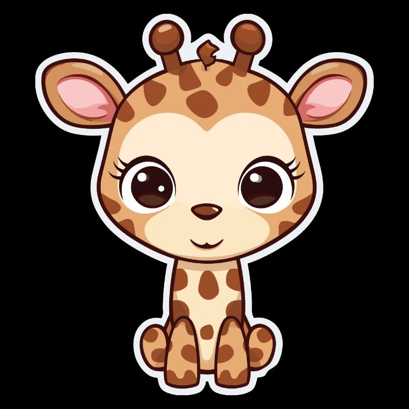 Mignon bébé girafe