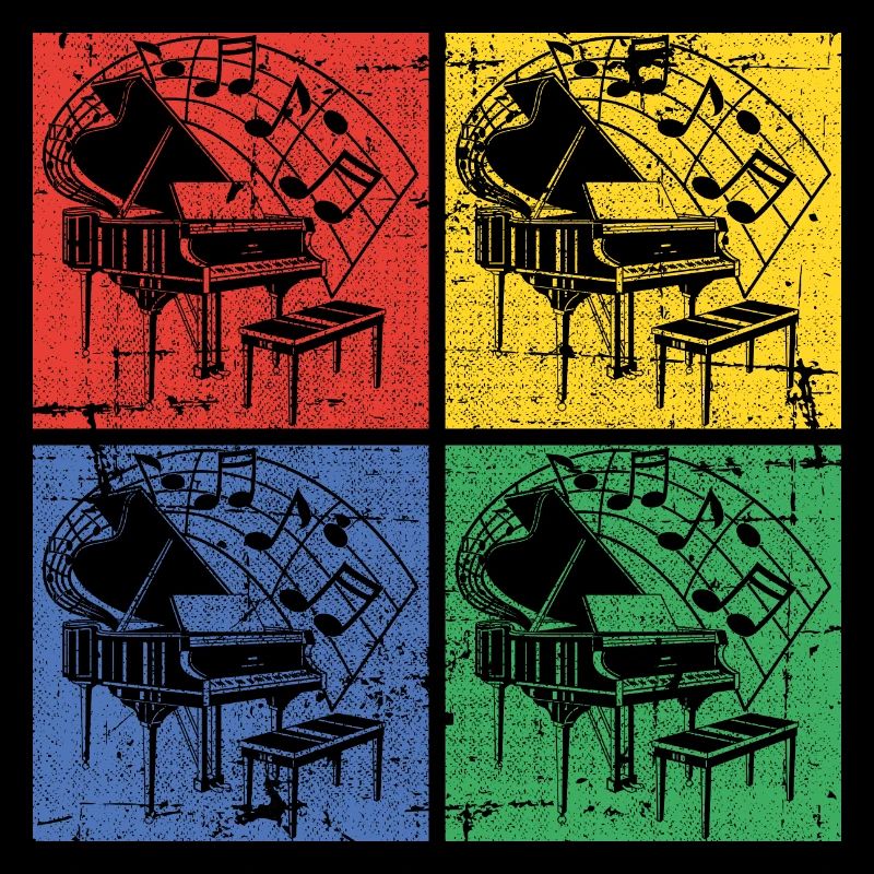 Klavier Pop-Art