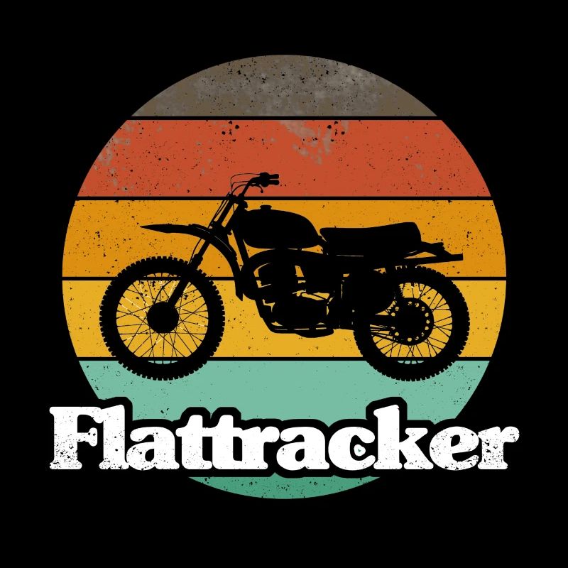 Retro Style Print "Flattracker"
