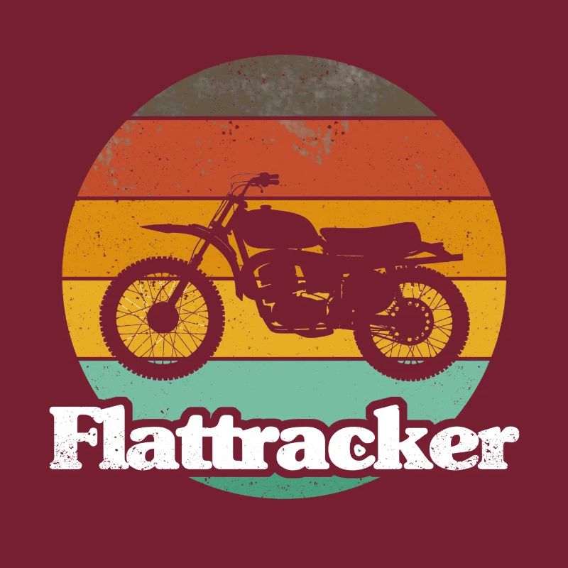 Impression de style rétro « Flattracker »