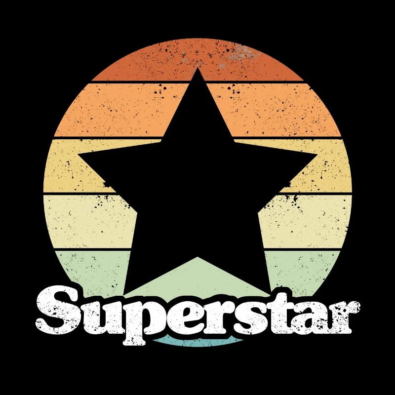 Impression de style rétro « Superstar »