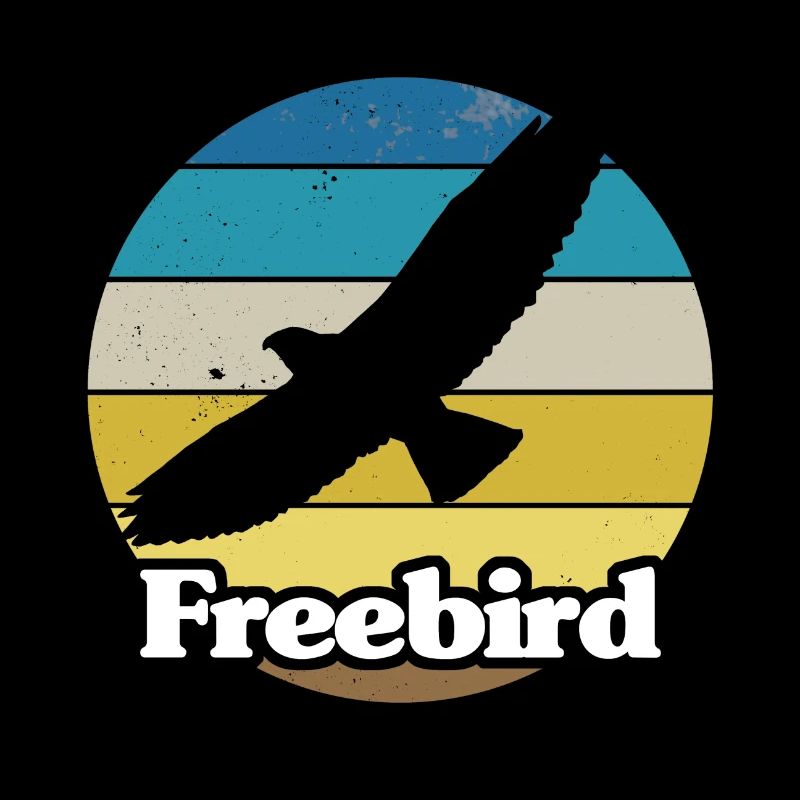 Retro Style Print "Freebird"