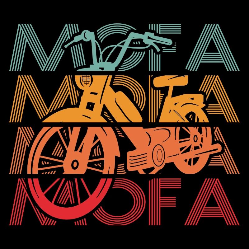 Mofa Moped Mofafahrer Mopedfahrer