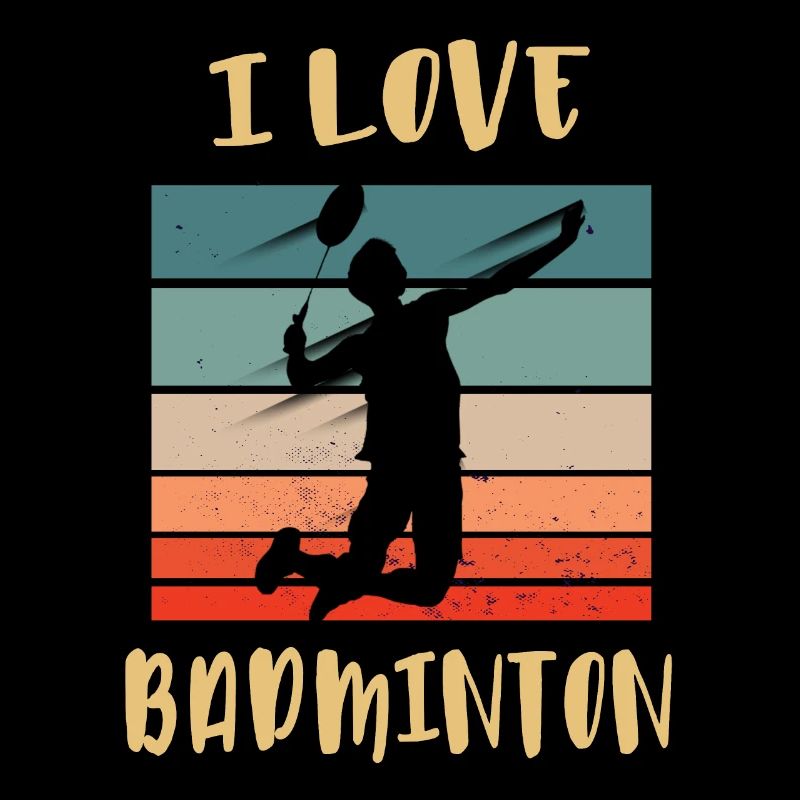 Ich liebe Badminton Jump Smash