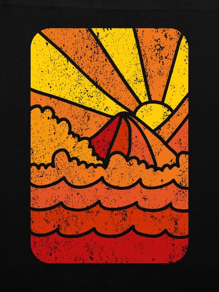 Retro Marine Sunset