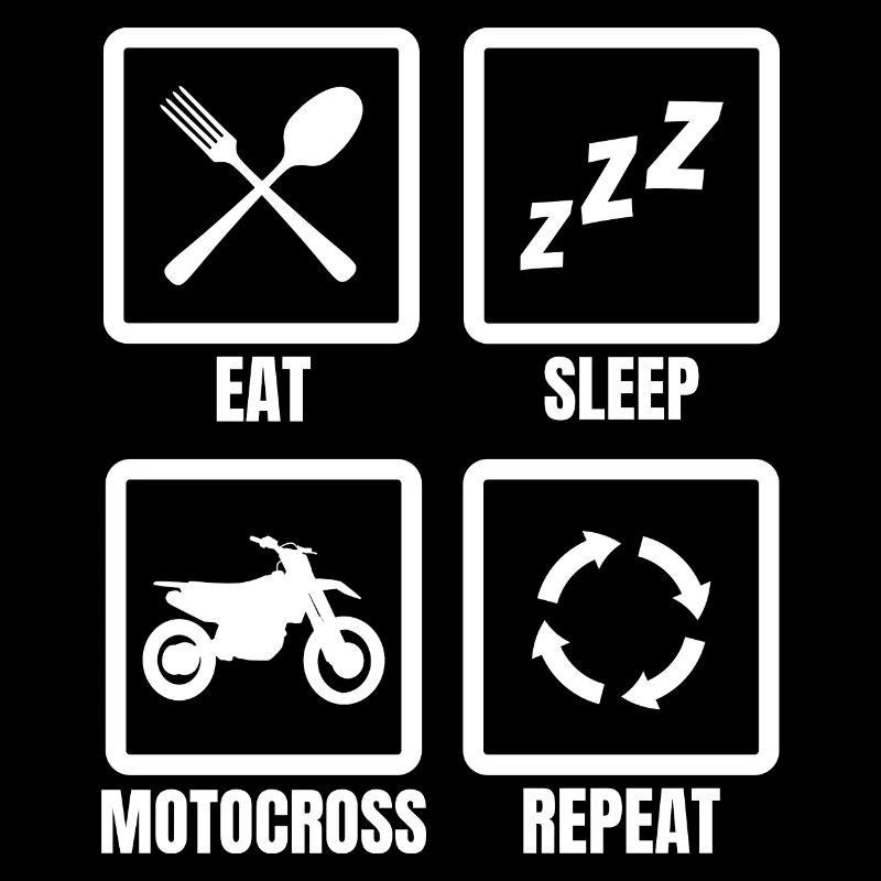 Manger dormir Motocross Répéter
