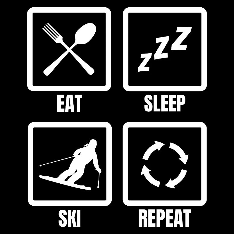 Manger Dormir Ski Répéter