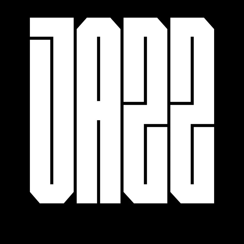 Typographie du bloc jazz