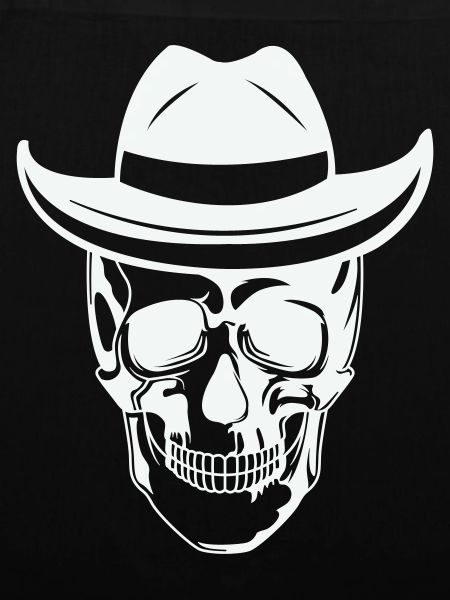 Skull with sunglasses