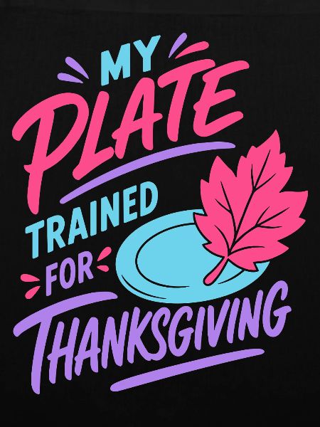 Thanksgiving-Teller im Training