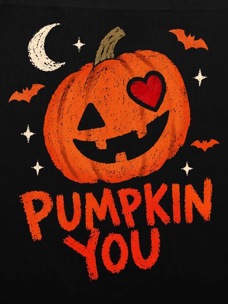 Halloween-Kürbis mit Herz
