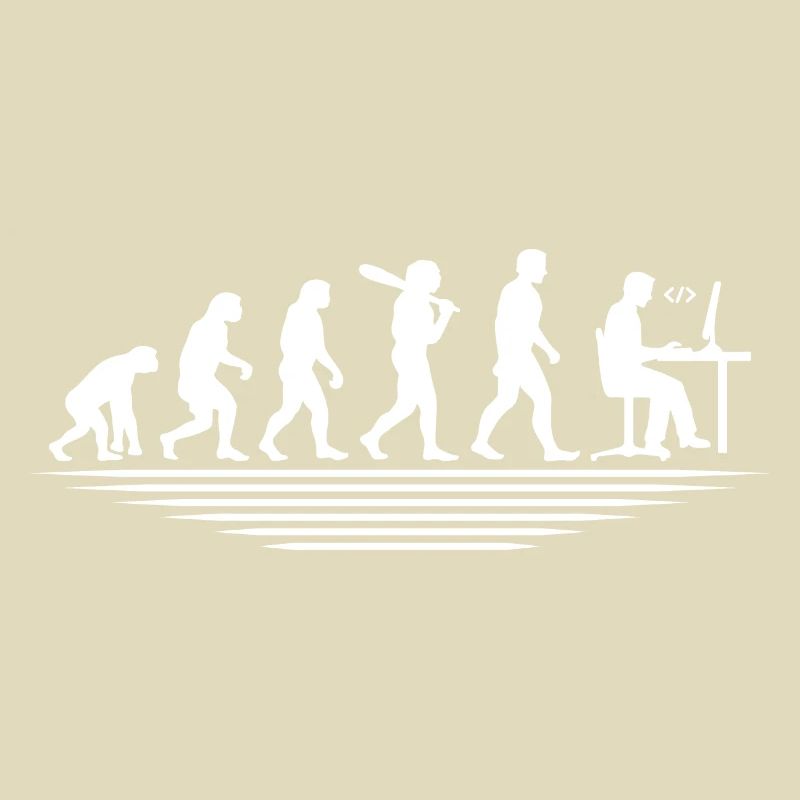 Coffee Coding Evolution Codeur Développeur Nerd Coffe