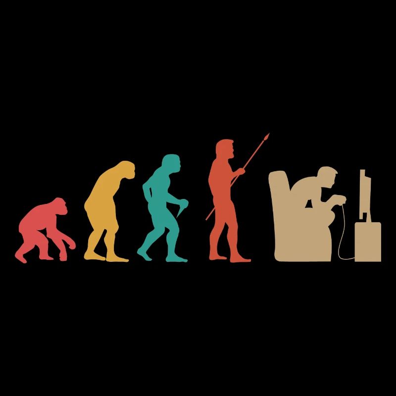 Evolution Graphic Video Game Player Gaming Gamer P