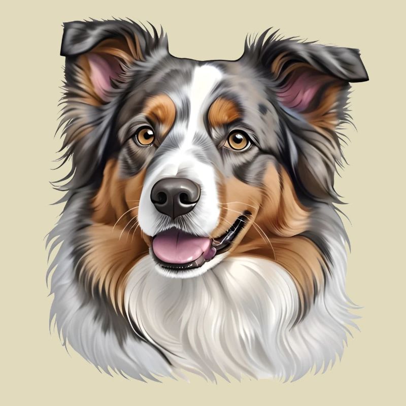Australian Shepherd Kopf