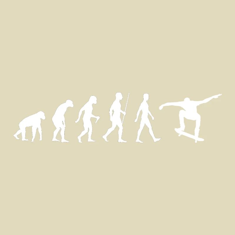 Skate Evolution Skater Skating Geschenk Gift Funny