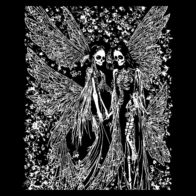 Fairycore Esthétique Squelette Fée Goth Grunge G