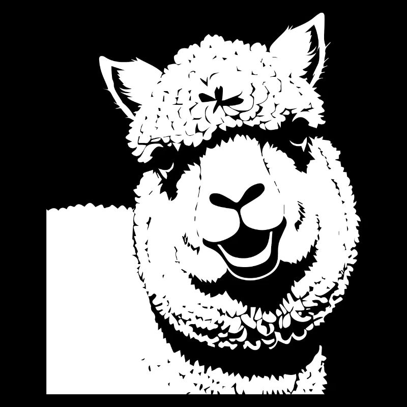 Funny Alpaca Silhouette Cheeky Fun Alpacas