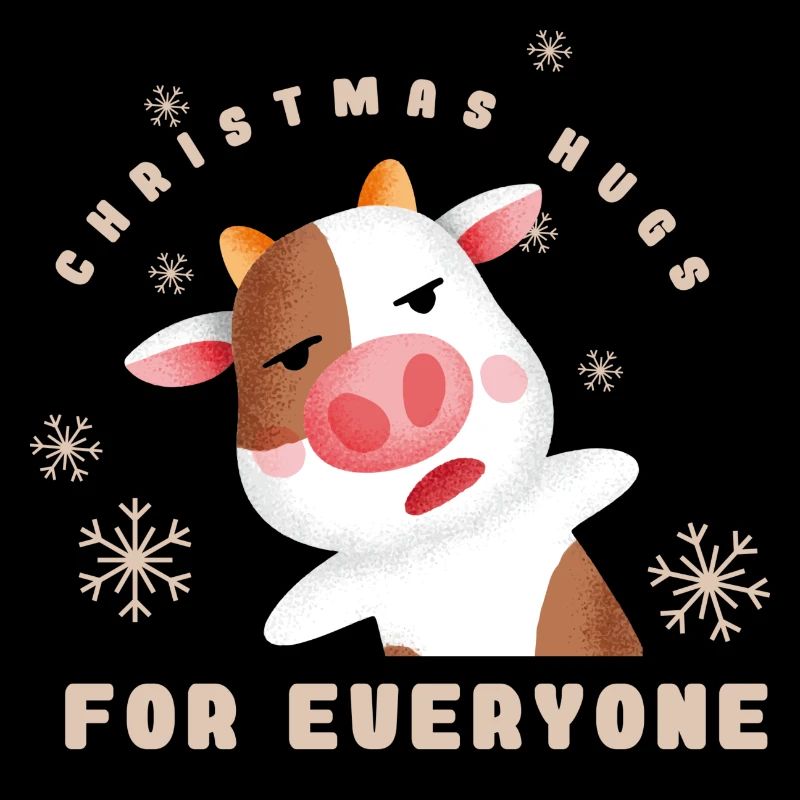 Weihnachts Kuh 2023 hell