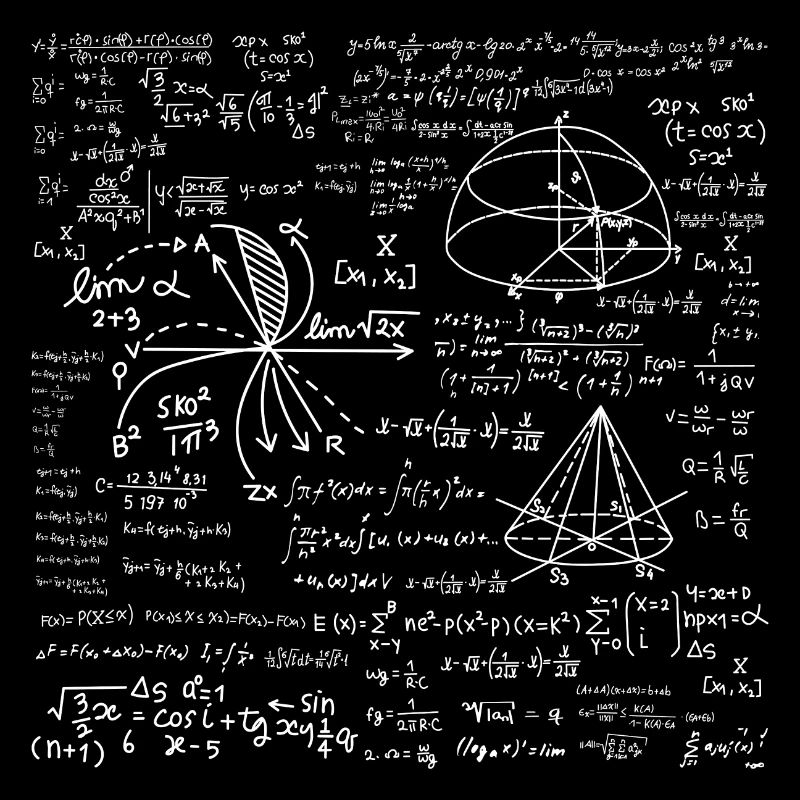 Formule carrée drôle de mathématiques