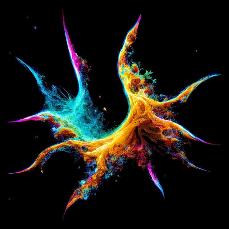 Colorful fractal pattern