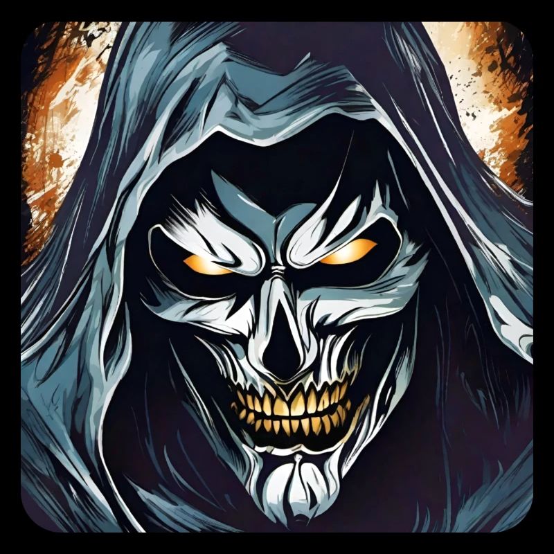 Evil Grinning Horror Skull