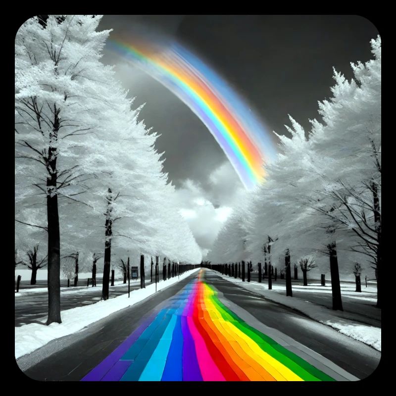 Regenbogen in der Stadt