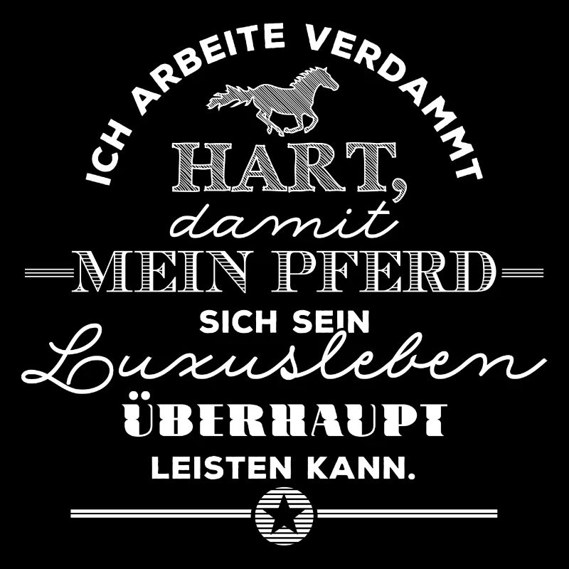 Mein Pferd hat ein Luxusleben - weiß