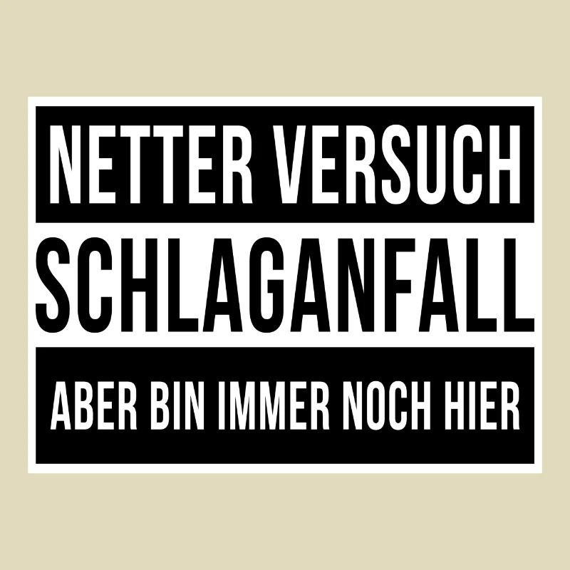 Netter Versuch Schlaganfall Motivation Geschenk