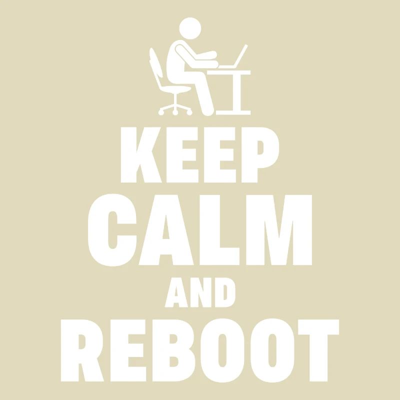 Keep Calm and Reboot Admin Sysadmin Geschenk