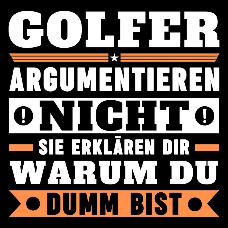 Golfers don't argue