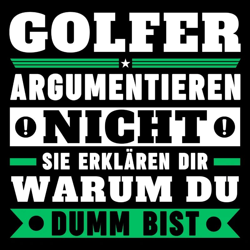 Golfers don't argue