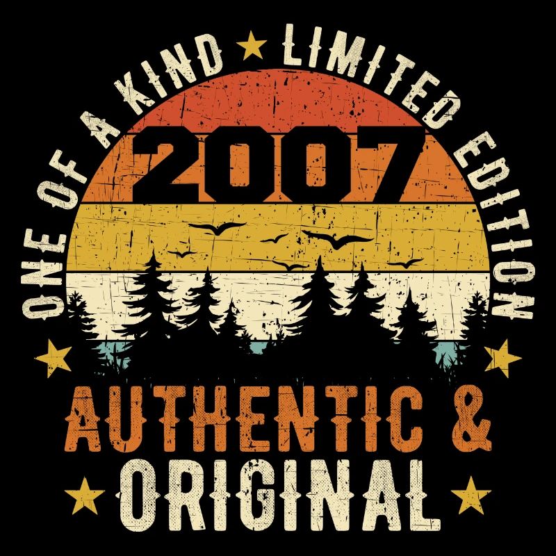 Original 2007 Cadeau D'anniversaire 2007 Authentic