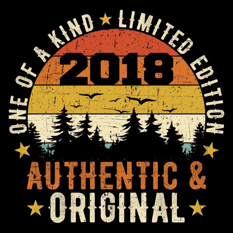 Original 2018 Geburtstagsgeschenk 2018 authentisch