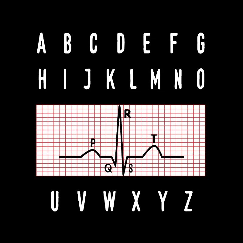 PQRST EKG Wave Elektrokardiogramm Stillgeschenk
