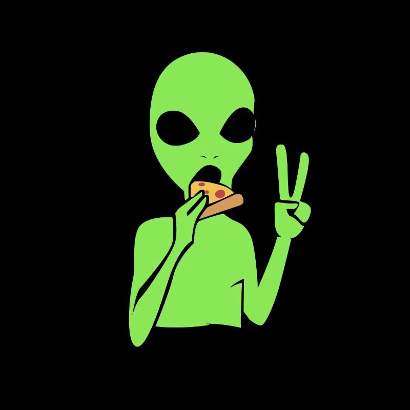 Alien Pizza Ufo Cadeau extraterrestre