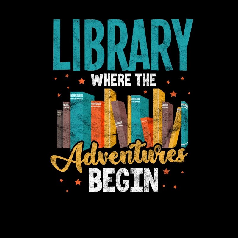 Bibliothek Bücher Lesen Buch Leseratte Geschenk