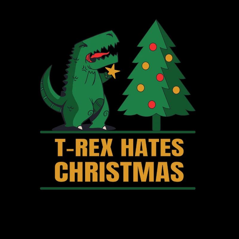 T-Rex Hates Christmas Witziger Trex Dino